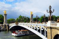 Paris Seine River Bridge