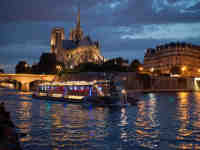 Seine River Cruise with Dinner Service Etoile 8:30PM