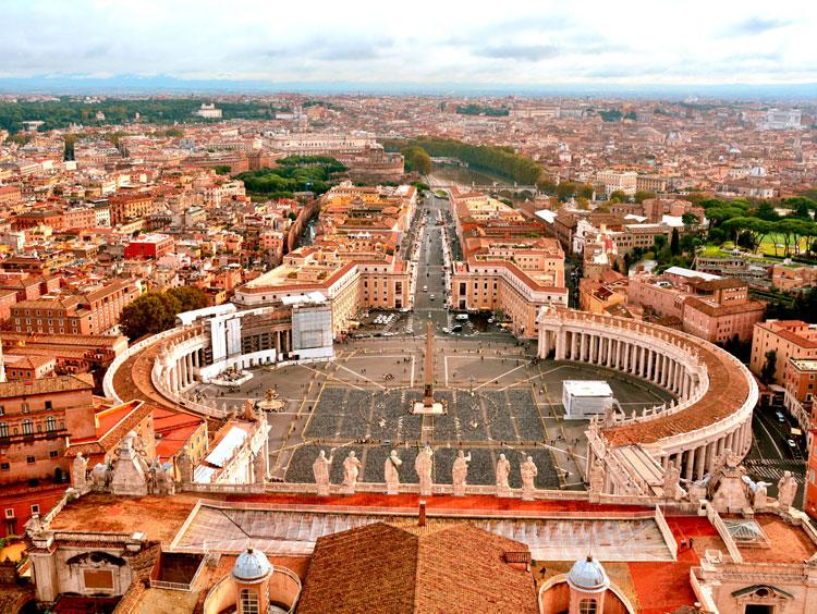 Rome Vatican Aerial View