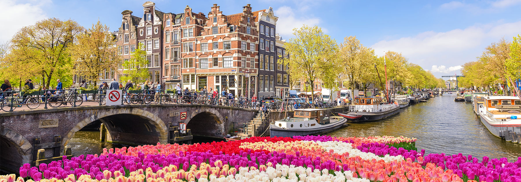 netherlands travel vacations amsterdam country trip tulips canals canal
