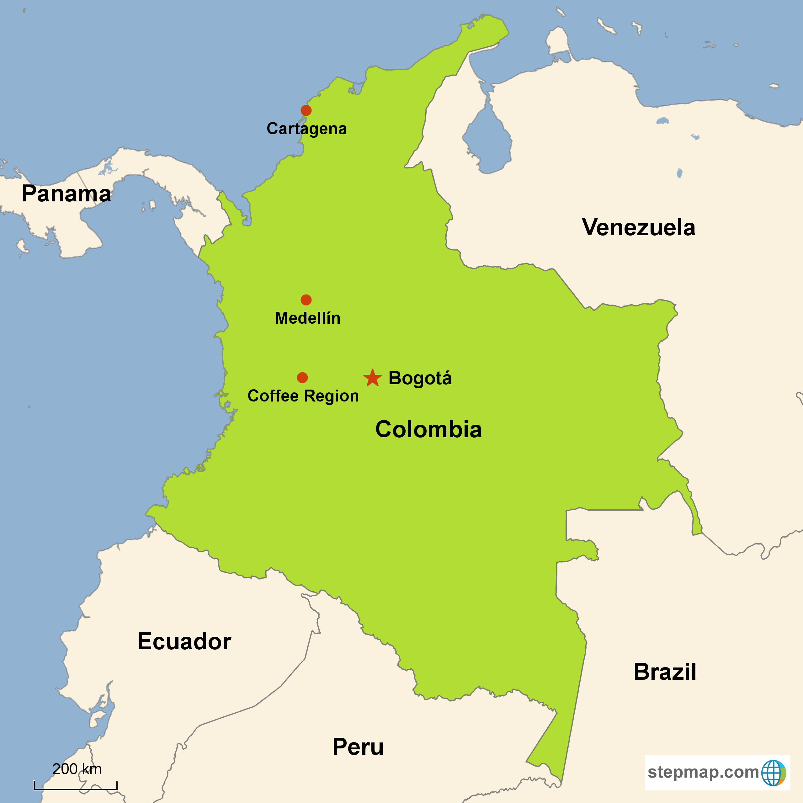 Where Is Colombia Located On The World Map