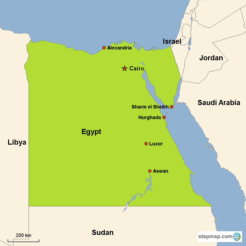 Map Of Africa And Egypt