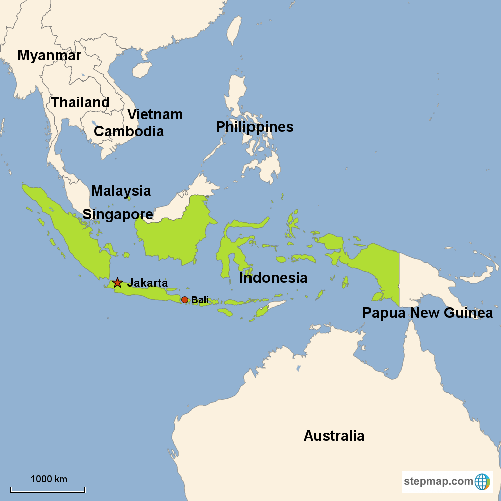 Map of Indonesia