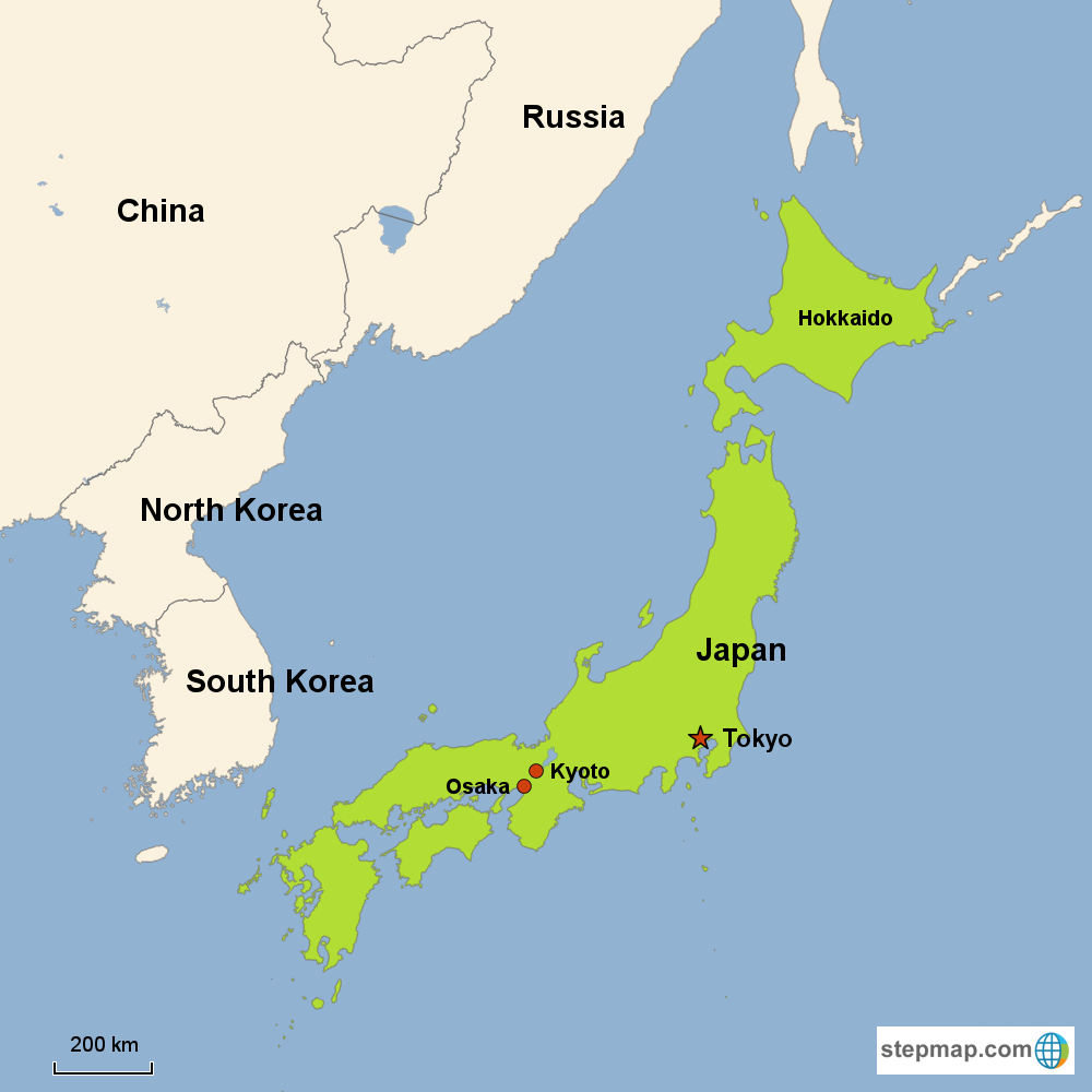 Map of Japan